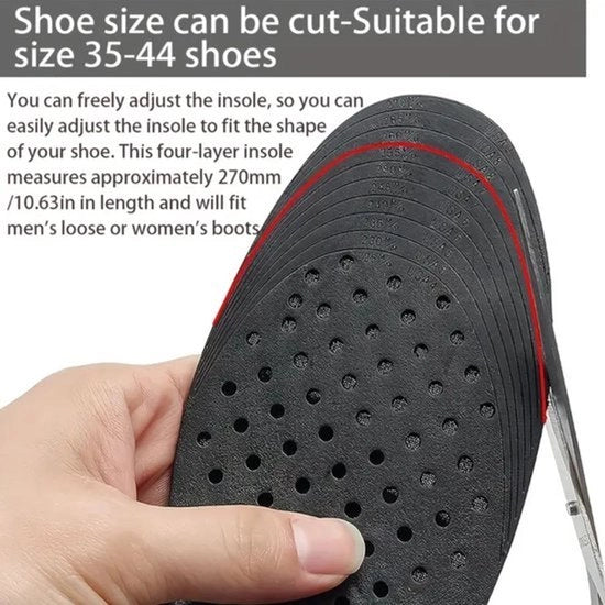 Inlegzoli Elevanti - Elevatore del Tacco - Unisex - 2 Pezzi (3-9CM) - (35-45 EU) - Protettori di Piede - Zoccoli Calzature Adattabili - Elevazione del Tacco - Elevatore del Tacco - Elevazione del Piede - Elevatore del Piede