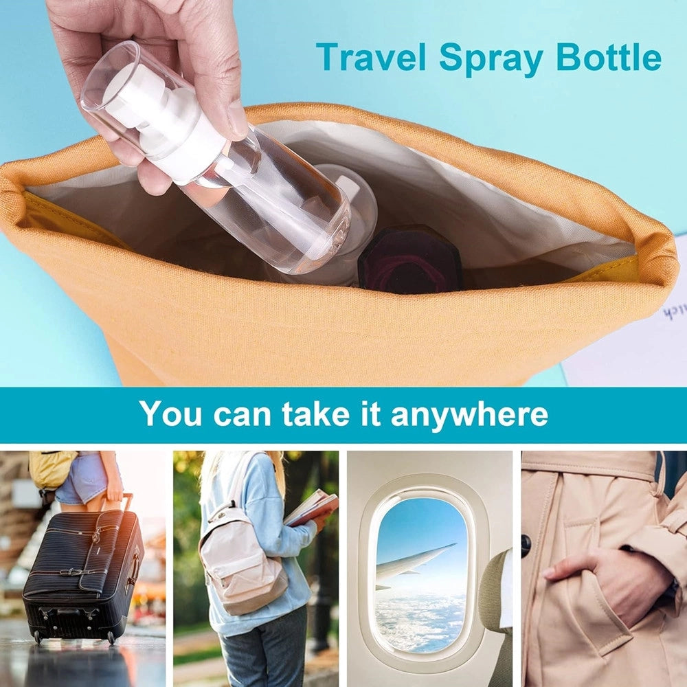 Trade Shop - Set 2pz Bottiglia Spray Da Viaggio Vuota Boccetta Trasparente Profumo 80ml 79400 -