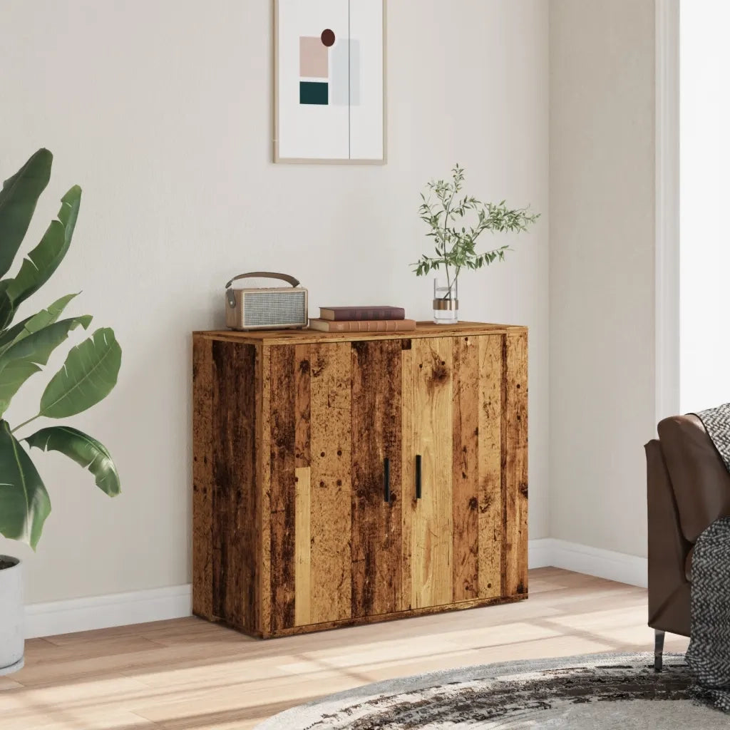 Credenza-Buffet-Armadio da cucina Legno Vecchio 80x33x70 cm in Truciolato 757490
