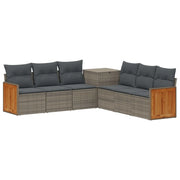 Set di divani 7 pcs Grigio e Grigio Scuro 3448888