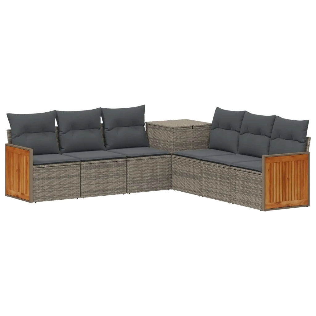 Set di divani 7 pz Grigio e Grigio Scuro 3448888