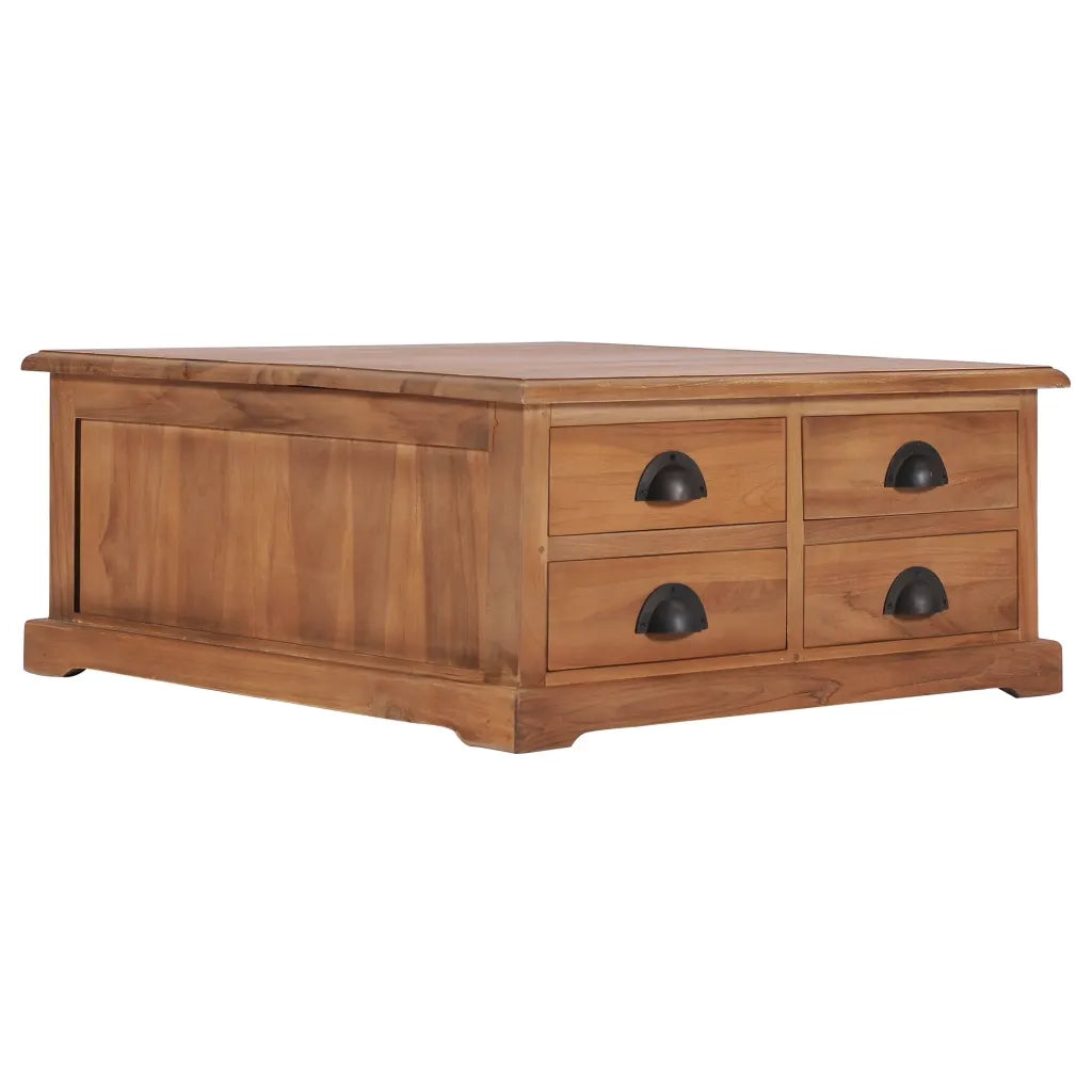 Tavolino da CaffÃ¨ 68x68x30cm in Legno Massello di Teak  cod mxl 59817