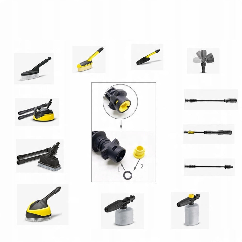 Set di Guarnizioni e O-Ring di Ricambio compatibile con Idropulitrice Kärcher K2–K7 – 37 Pezzi, Alta Qualità