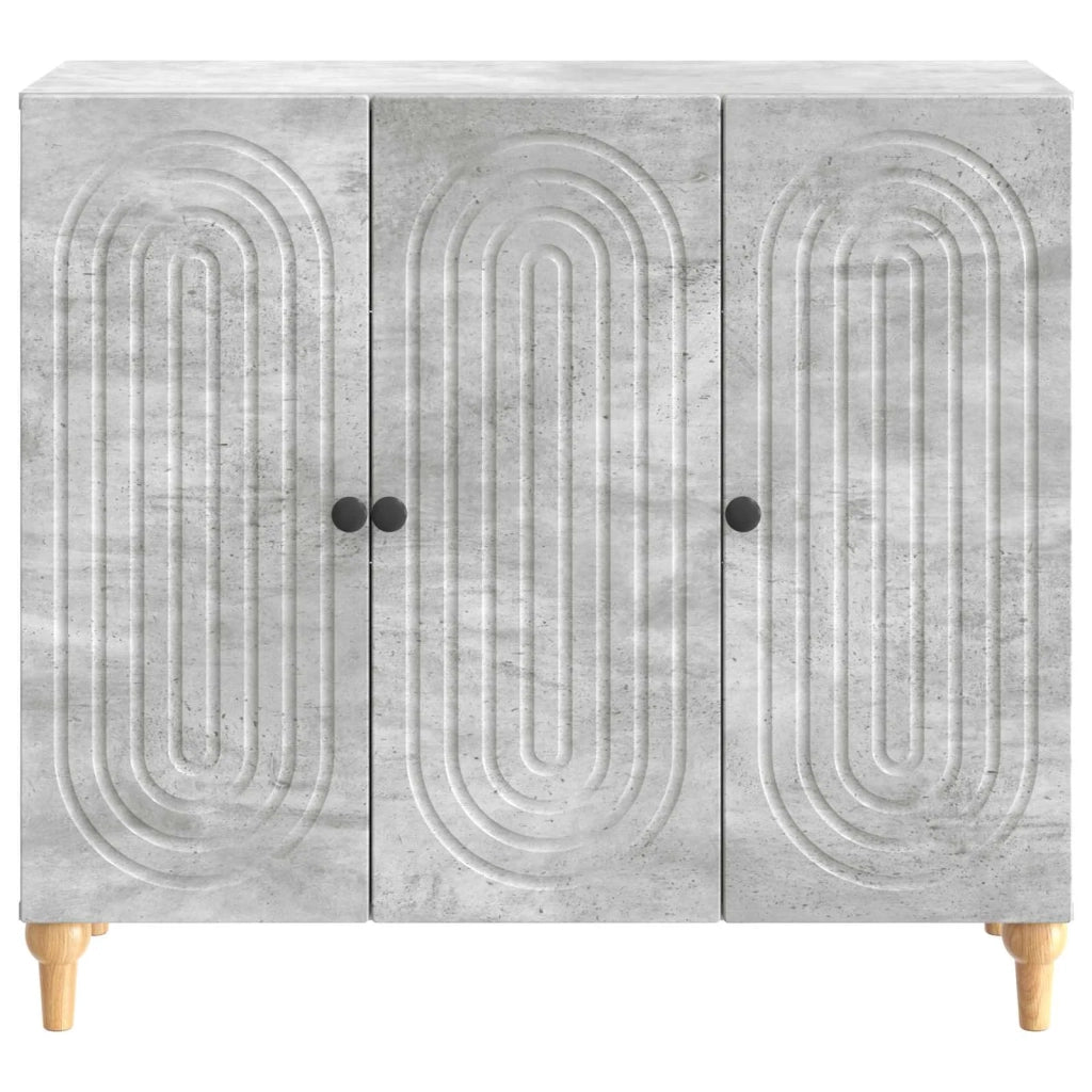 Credenza Grigio Cemento 89 x 34,5 x 80 cm Legno ingegnerizzato