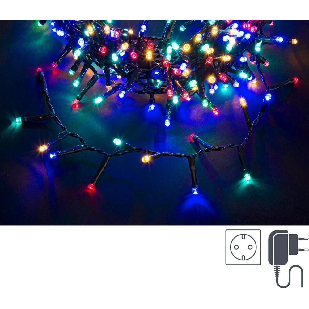 Snake Light 760 LED Multicolore, Filo Verde 5mm, IP44 (6 Pezzi)