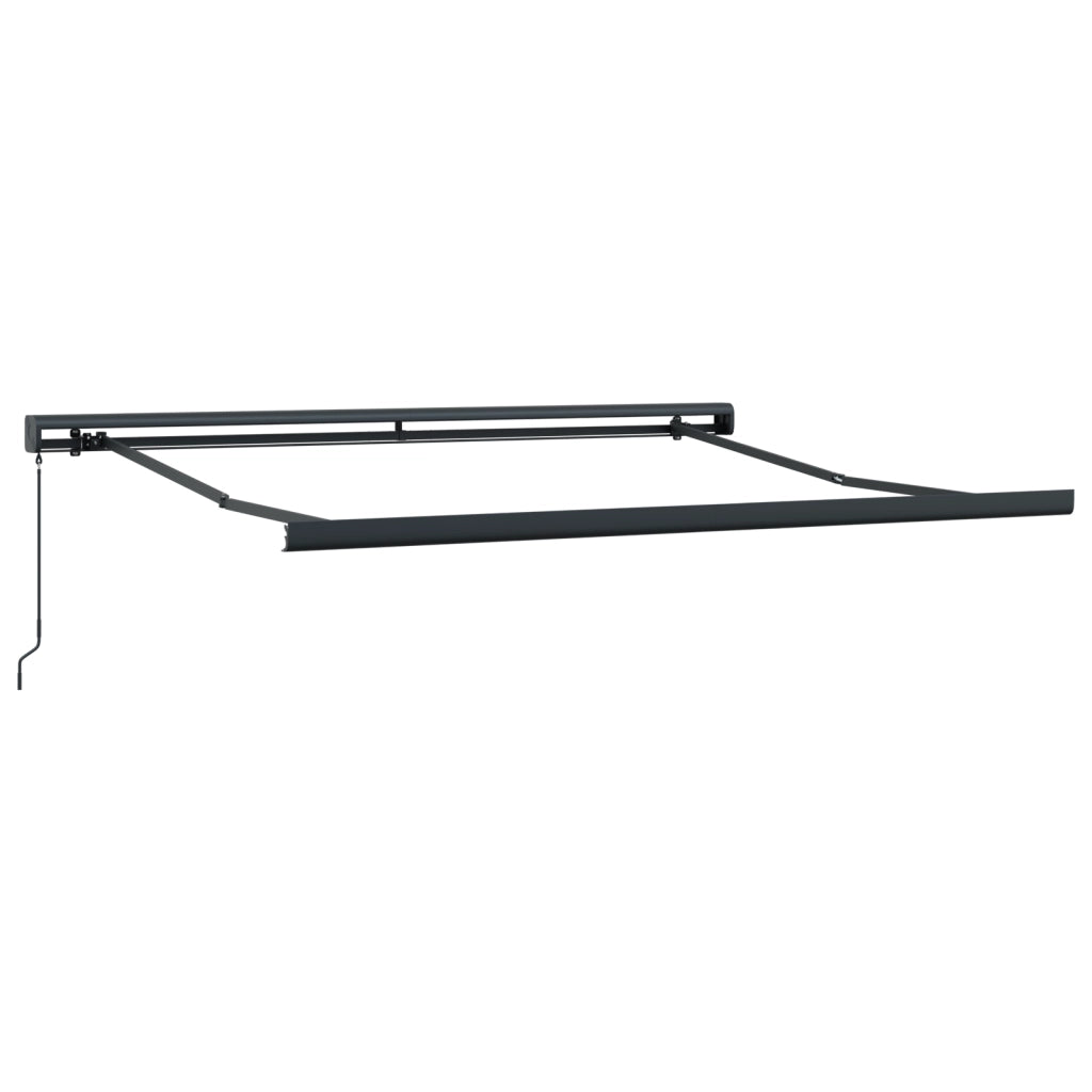 Tenda retrattile manuale nera 350x250 cm