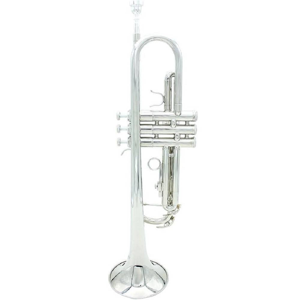Trade Shop - Tromba Sib B Flat In Ottone Exquisite Con Bocchino Guanti Strumento Musicale -