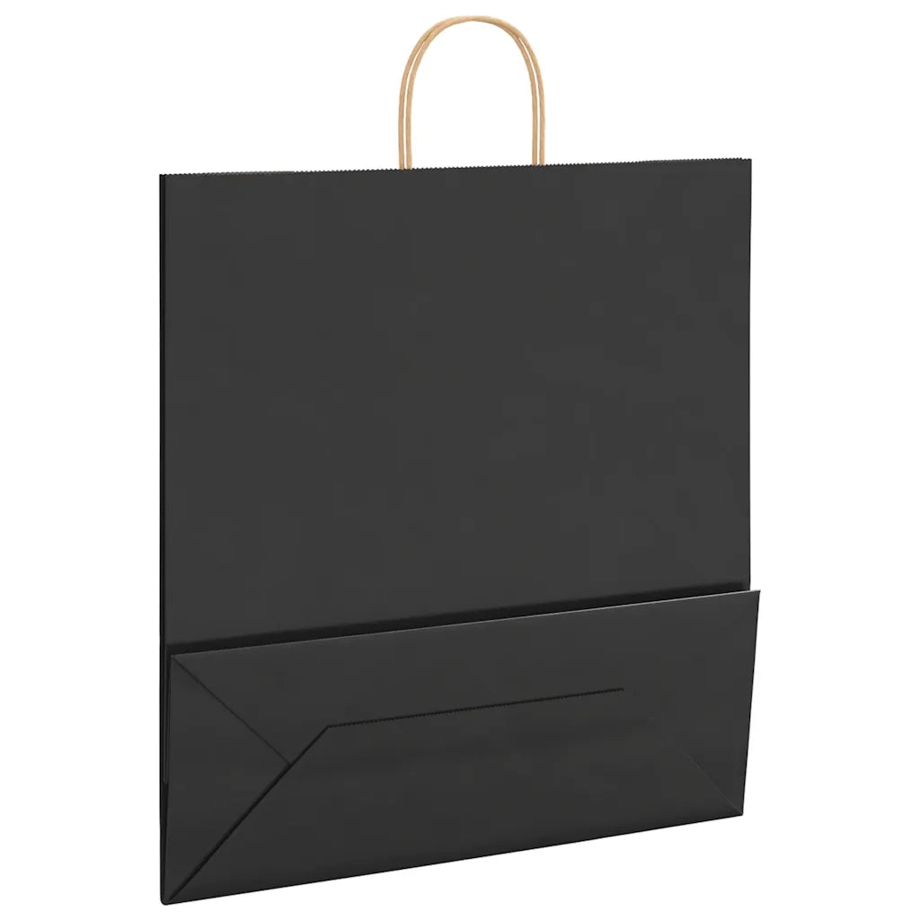 Sacchetti di Carta 250 pz con Manici Neri 45x17x48 cm 4101653