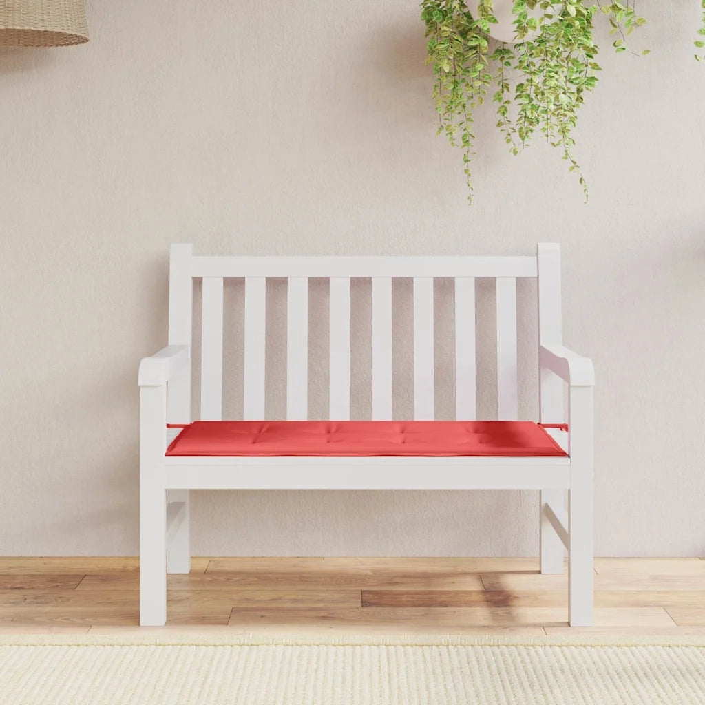 Cuscino per Panca | Cuscini per sedie Rosso 100x50x3 cm in Tessuto Oxford