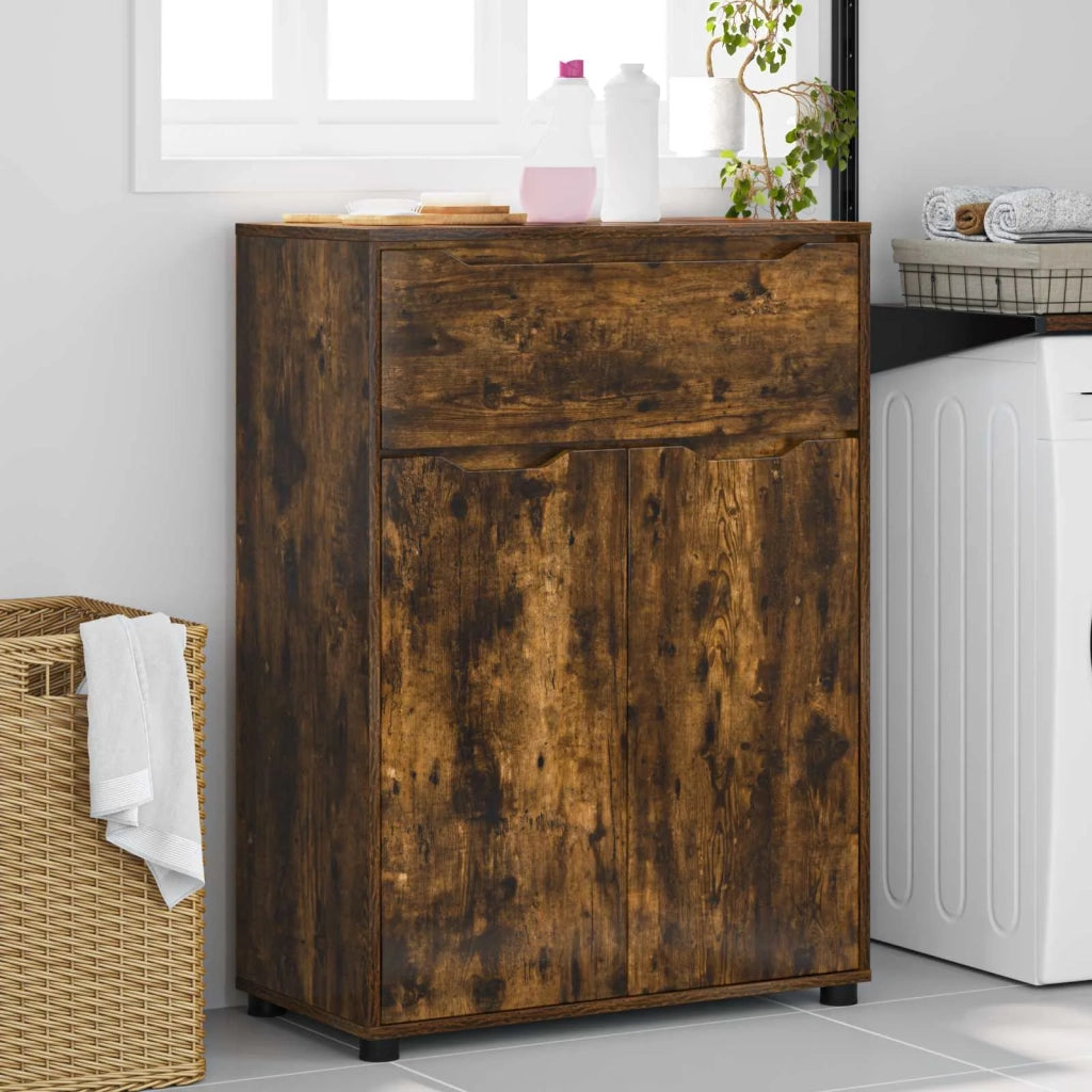 Mobile da Bagno con cassetto Rovere fumé 72,5 x 36,5 x 100 cm 888772