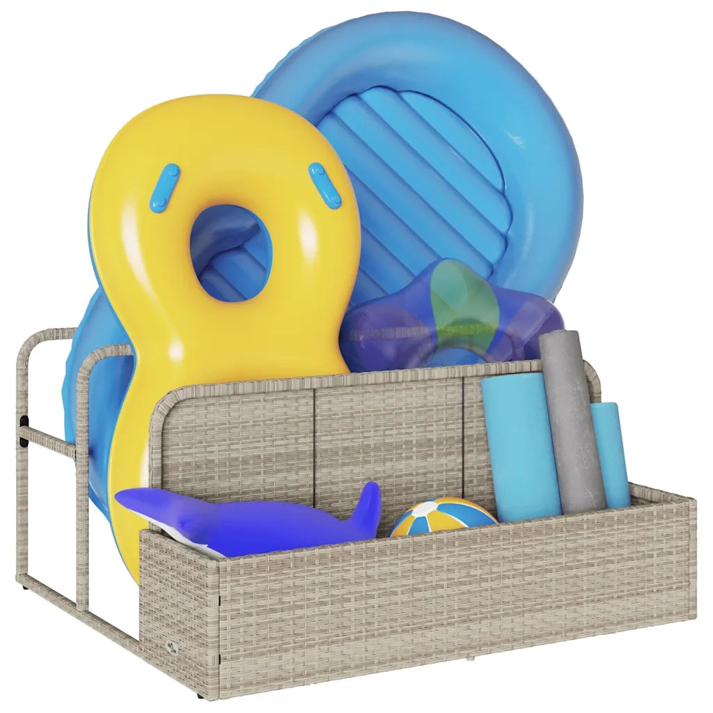 Galleggiante a Bordo Piscina Grigio Chiaro 110x100x57 cm 4104092
