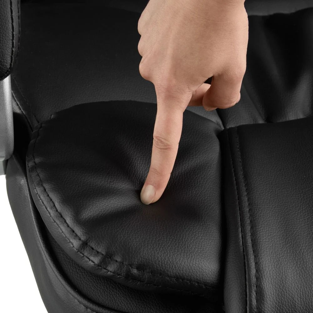 Sedia da ufficio sedia direzionale con braccioli max 120 kg nera 0508073