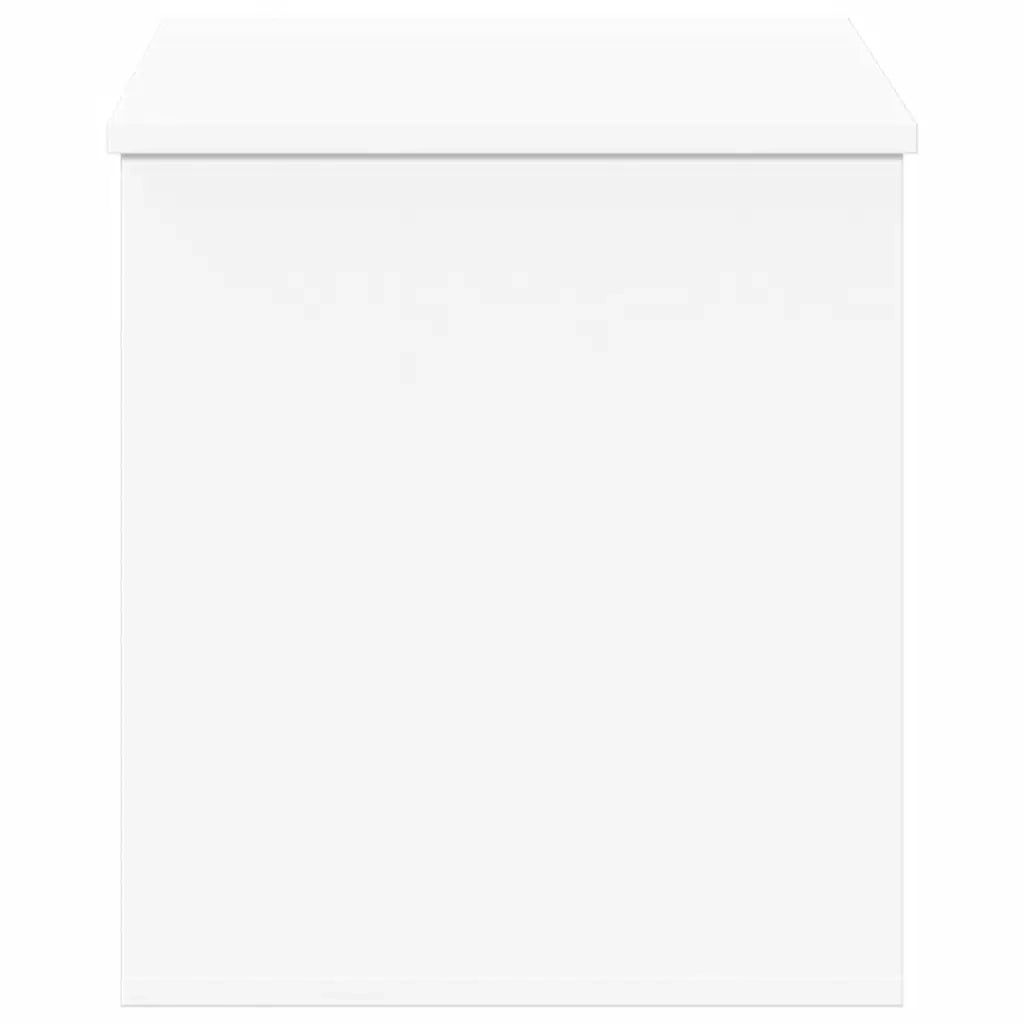Contenitore Portaoggetti Bianco 100x42x46 cm Legno Multistrato
