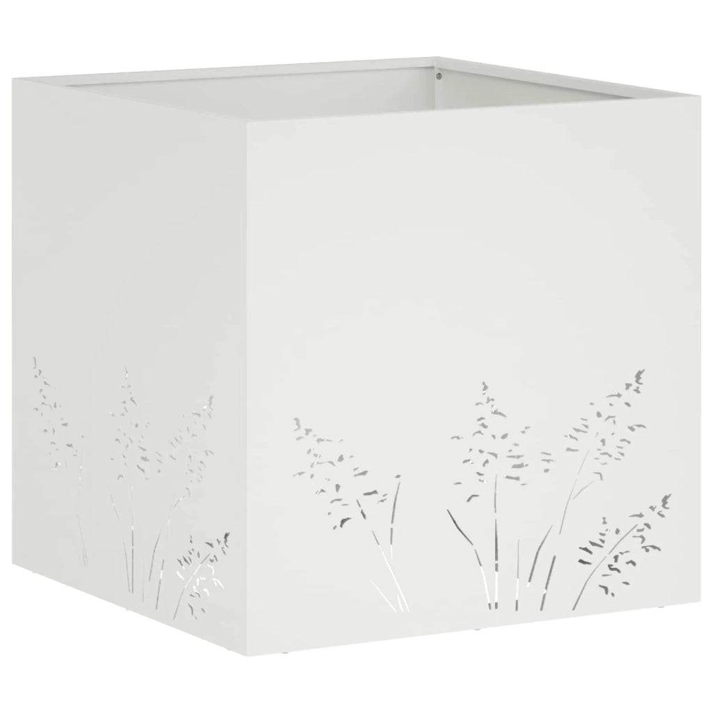 Vaso da giardino 2 pz Bianco 50 x 50 x 49 cm 8005795