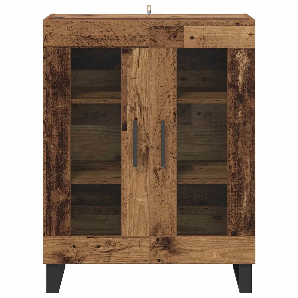 Credenza | Madia | Buffet da pranzo | Armadio da pranzo Legno vecchio 69,5 x 34 x 90 cm Legno multistrato