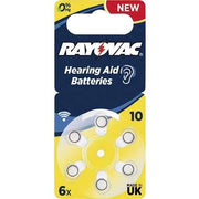 PILA PER ACUSTICA 'RAYOVAC 10' Blister 6 Pezzi - 10 confezioni