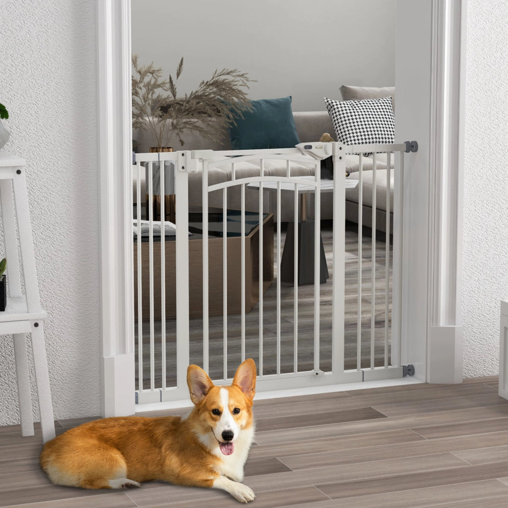 Cancello di Sicurezza per Scale e Animali ¨C zephmum ¨C Bianco 100x4x76 cm