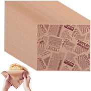 Pannello di carta di carta da cucina 50 fogli - Pannello di carta da hamburger - Riciclabile - 15 x 15 cm