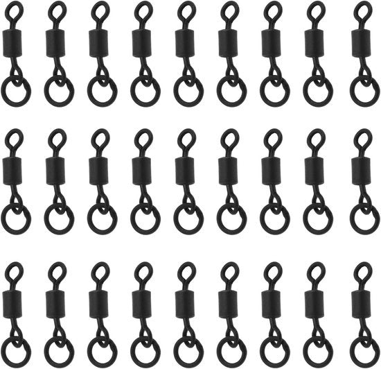 Accessori da pesca in acciaio inossidabile - 50 pezzi - 20mm di lunghezza - Adattatori per pesca con anello flessibile