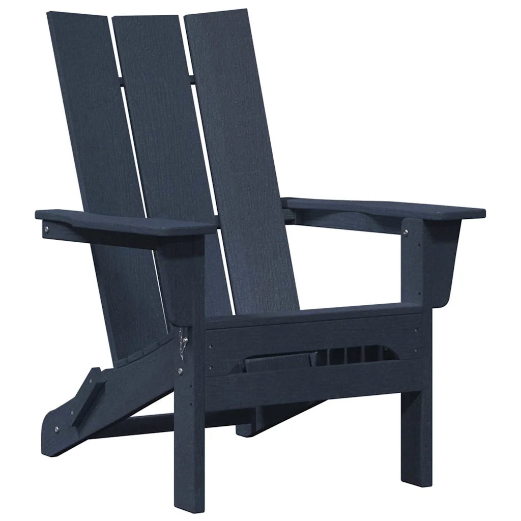 Sedia Adirondack Pieghevole Blu navy 80,5 x 74,5 x 92 cm HDPE 42006618