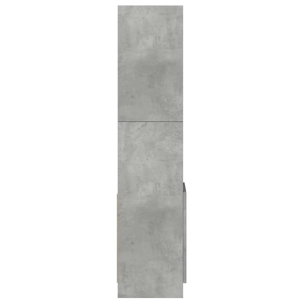 vidaXL Credenza Grigio Cemento 92x33x140 cm in Legno Multistrato