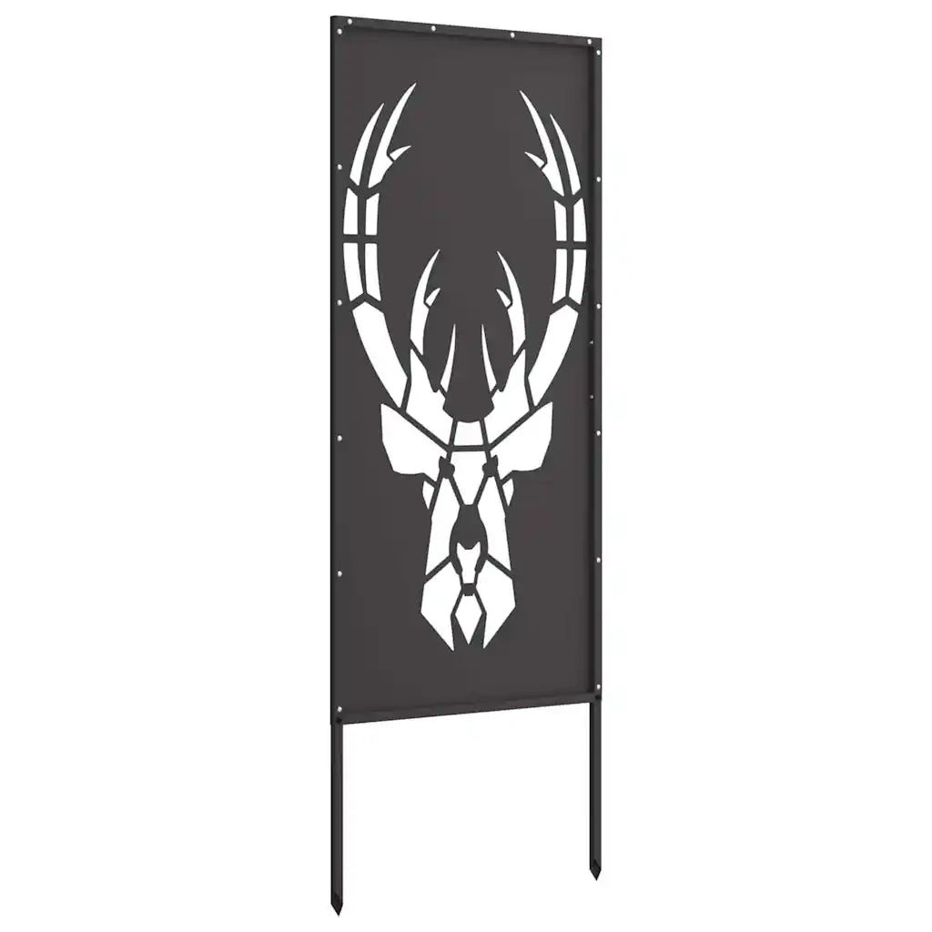 vidaXL Pannello Decorativo da Giardino Nero 50 x 140 cm