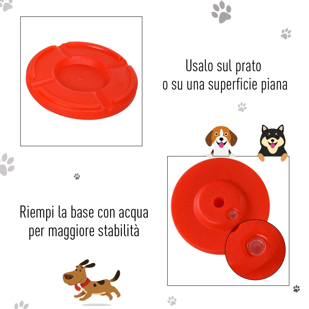 Set Agility Dog con 3 Esercizi ¨C zephmum ¨C Giallo e Rosso, 2.5 kg