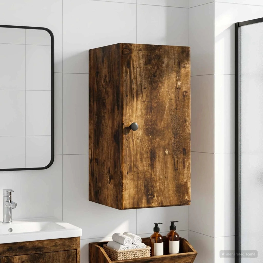 Armadio da bagno a muro BREDA Rovere Fumo 30 x 31 x 59 cm 897470