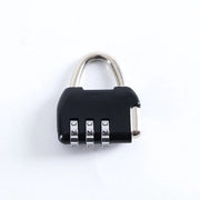 Combinazione portatile, slot di chiusura a 3 cifre, slot di apertura valigia, piccola cassettina, borsa, cassetto strumenti, zaino con cerniera (nero)