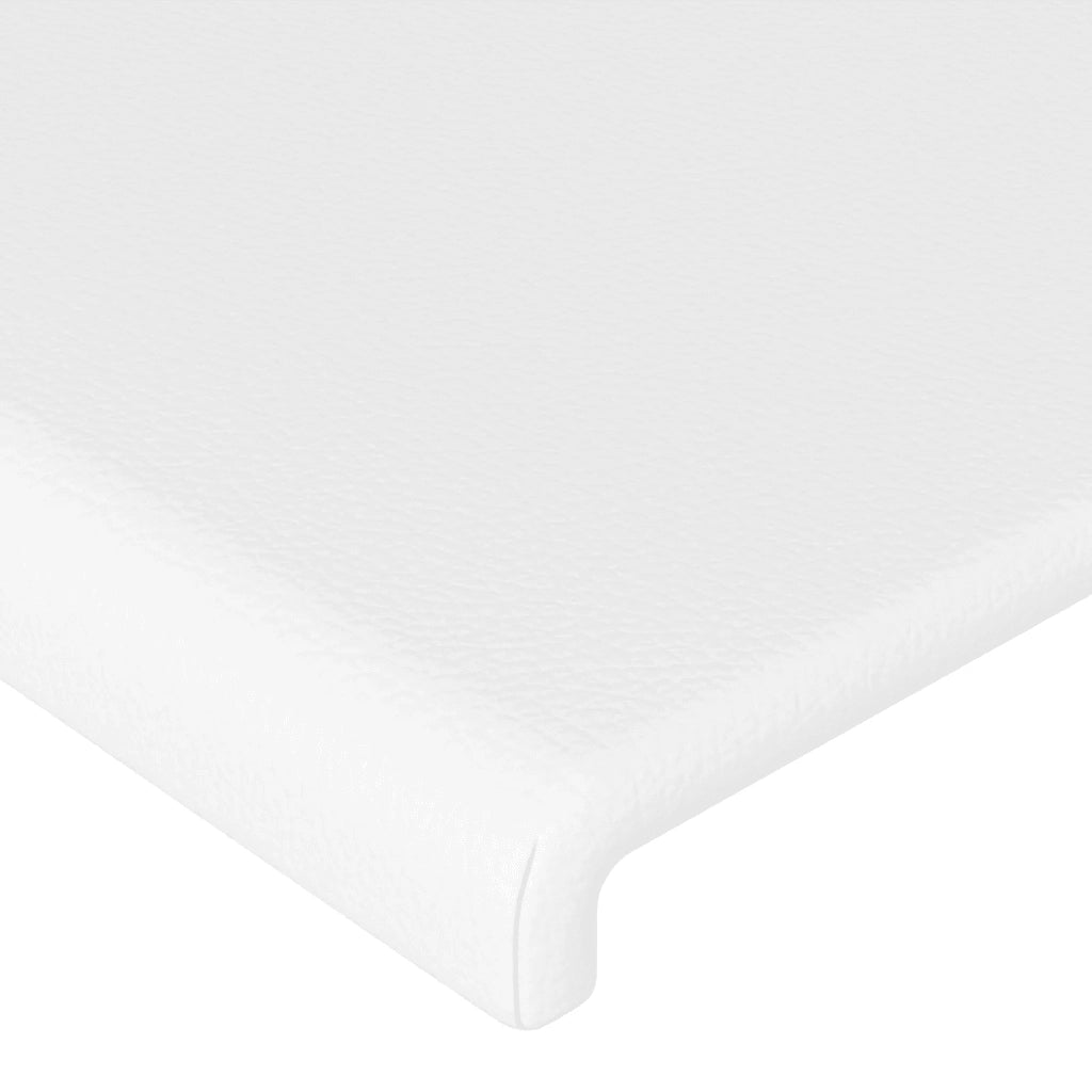 Testiera Bianca 80x5x78/88 cm in Similpelle
