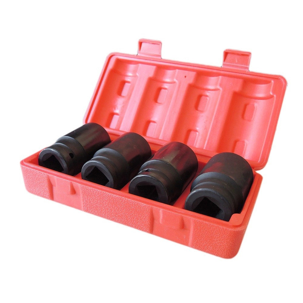 Trade Shop - Bussole Boccole Per Pistola Avvitatore Pneumatico Set 4 Pz Da 3/4"da 30 A 36mm -