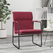 Sedia Lounge Rosso Vino 55x64x80 cm in Tessuto cod mxl 14873