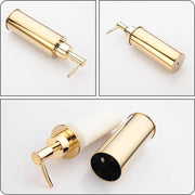 Dispensatore di sapone Rond Goud in posizione verticale Dispensatore di shampoo per bagno cucina e lavanderia