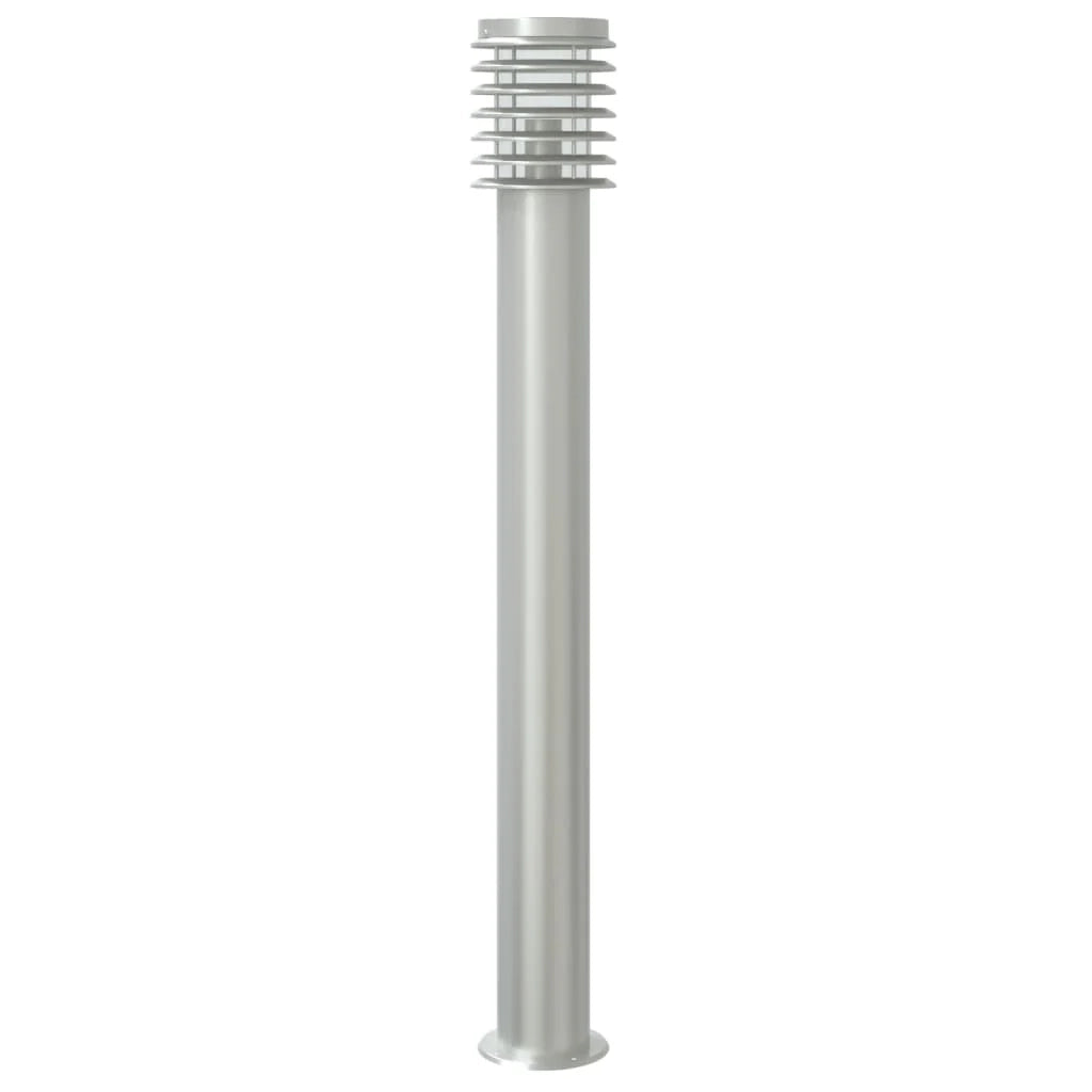 Lampada da terra per esterni con sensore acciaio inox argento Argento 02_0042525