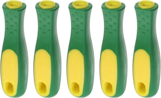 5 pezzi di viti di plastica 11 cm maniglie ergonomiche per 20 cm viti piatte e semilunari metalliche - foro rettangolare - Maggior grip - Viti comode