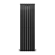 Radiatore Termosifone Termoarredo Design Piatto Pannello Elementi Nero Opaco