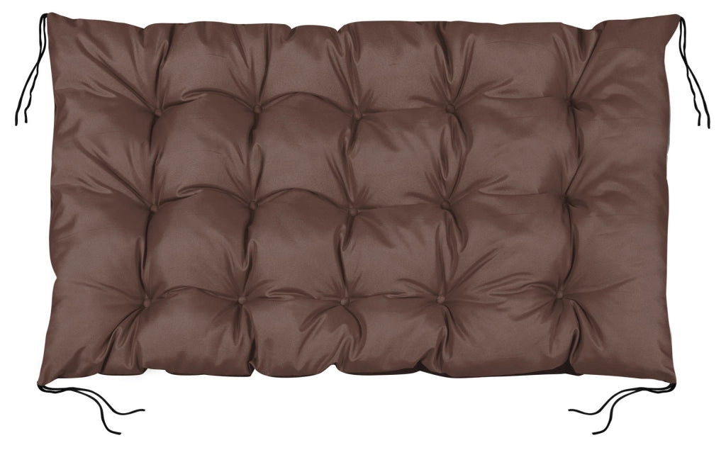AIO FACTORY Cuscino da giardino impermeabile marrone 120x80 cm per panca in pallet