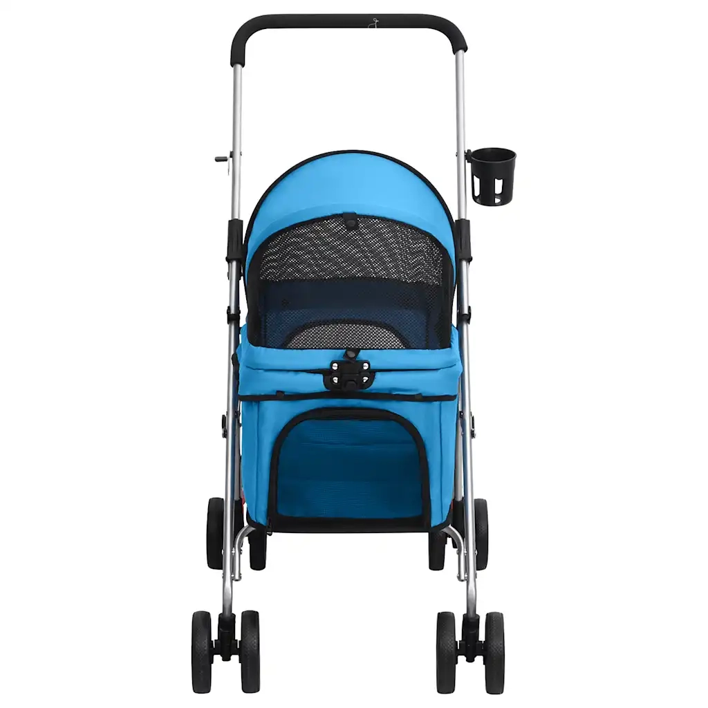 Passeggino per Cani Pieghevole Blu 76x50x100cm Tessuto Oxford CFW8900379