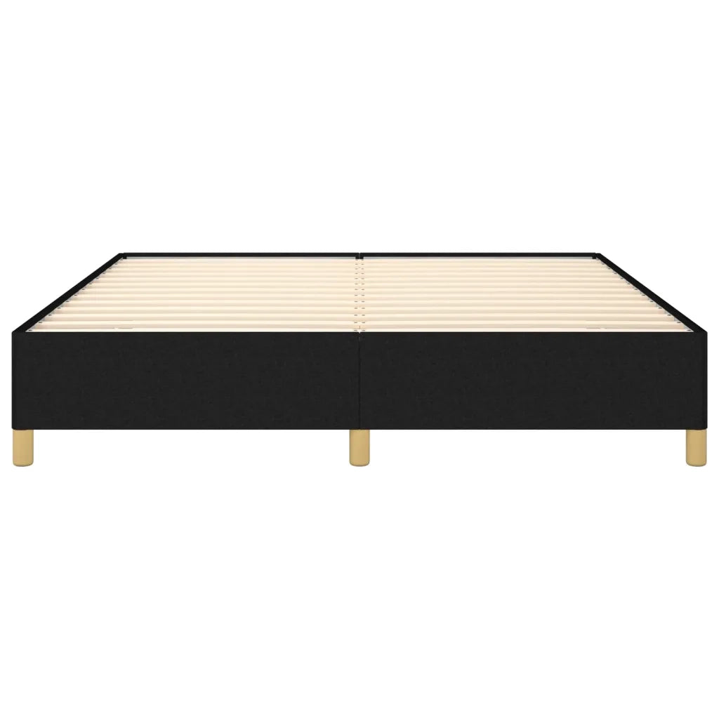 Giroletto senza Materasso Nero 160x200 cm in Tessuto 347175