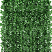 Decorazione di Garland di Finta Clematide, 48 Pezzi di Finta Clematide Garland, Foglie di Vite Finte, Decorazione di Muro per Camera da Letto e Giardino, Decorazione per Matrimonio, Natale, Halloween
