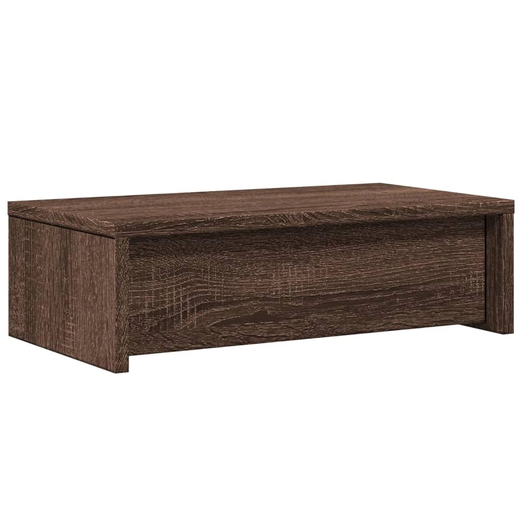 Supporto per monitor mobile da scrivania con cassetti legno ingegnerizzato marrone 02_0044938