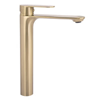 Rubinetto Da Lavabo Rea Drop Brush Gold High