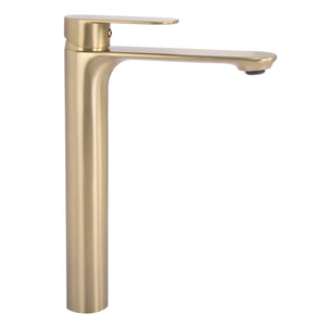Rubinetto Da Lavabo Rea Drop Brush Gold High