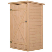 Casetta Box da Giardino in Legno di Abete 75x56x115 cm