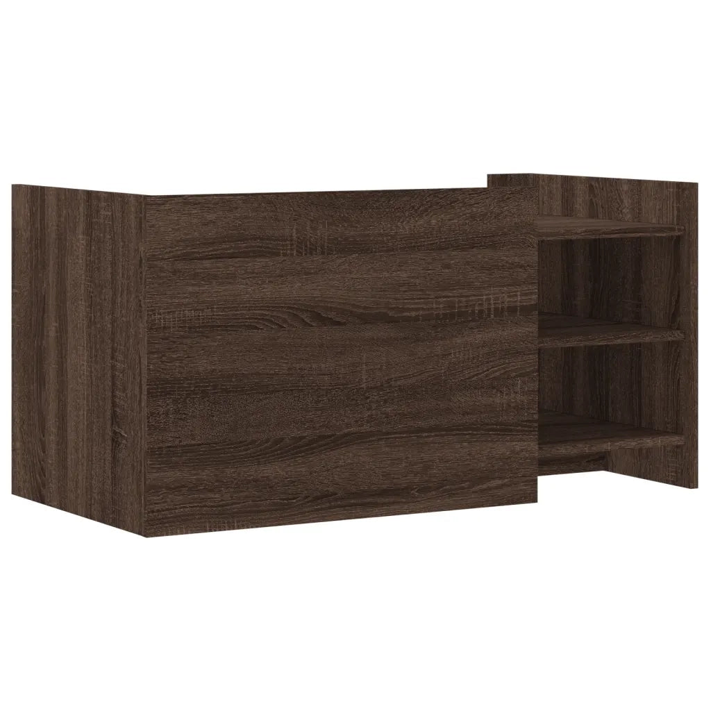 Tavolino Salotto-Tavolino da soggiorno-Tavolo Rovere Marrone 100x50x50 cm Legno Multistrato 655760