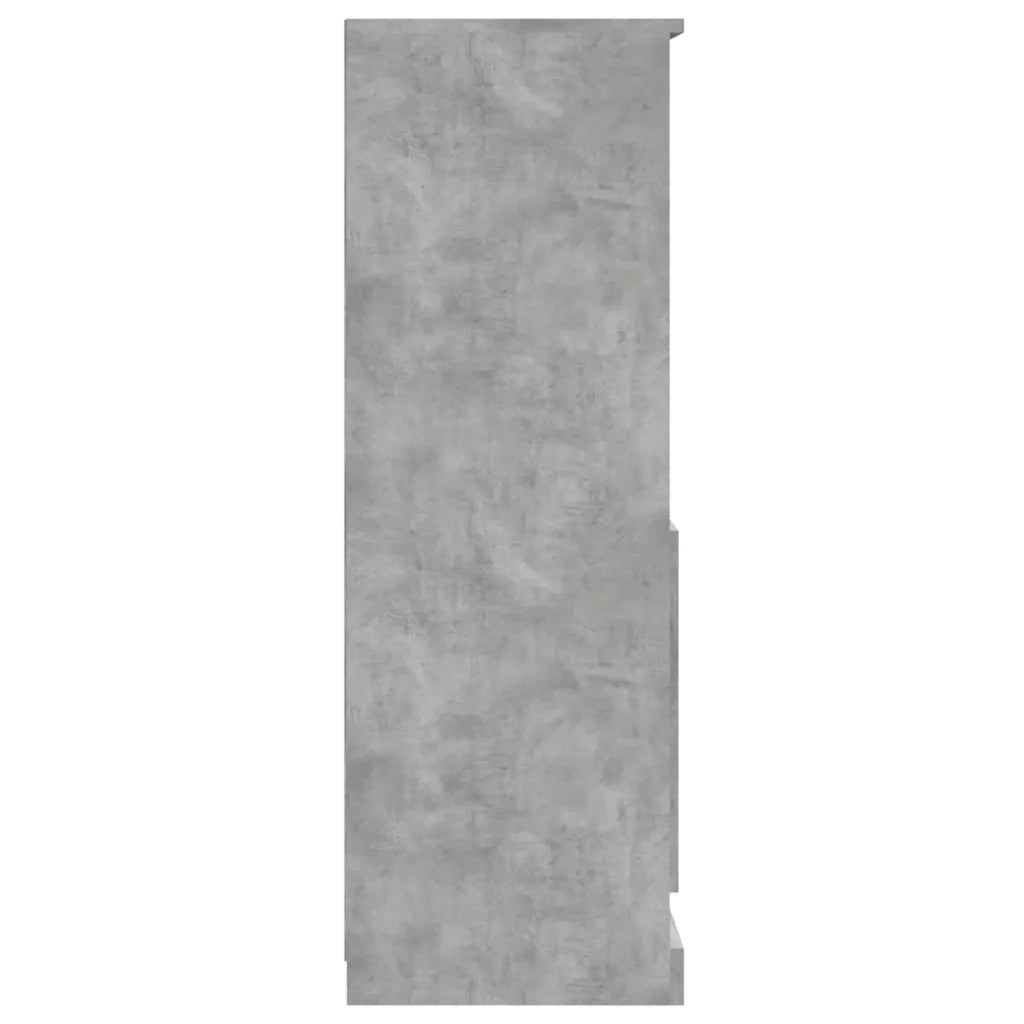 Credenza-Buffet-Armadio da cucina Grigio Cemento 60x35,5x103,5 cm in Legno Multistrato 921354