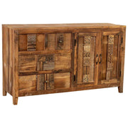Credenza in legno naturale 150x43x88