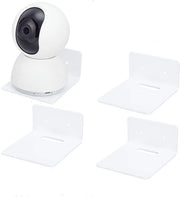 Wandplanken da Adesivo - Ideali per Accessori di Camera - Colore Bianco - Lateralità di Visualizzazione - Adatti per Webcams, Router e Altri Dispositivi