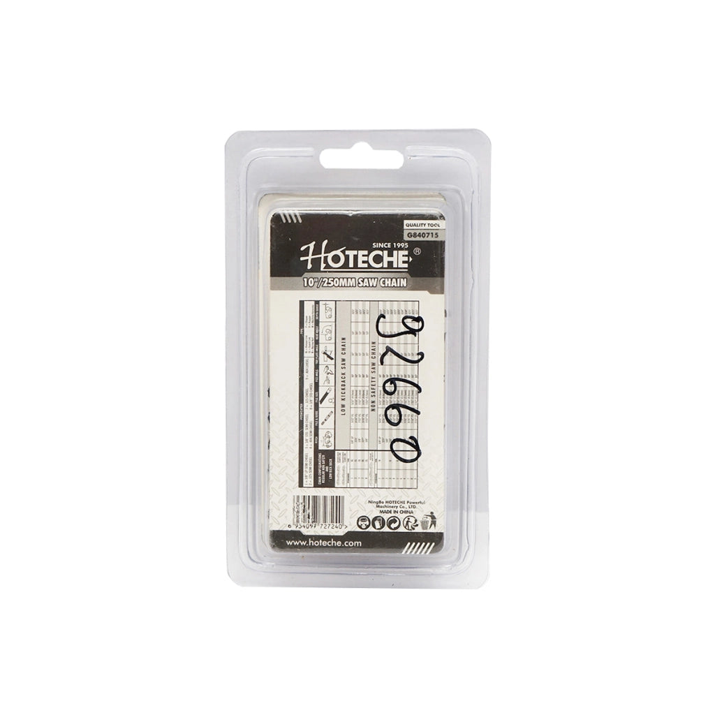 Catena per motosega, passo 3/8, 40 maglie, 20 denti, lunghezza 25 cm (10 pollici) Hoteche