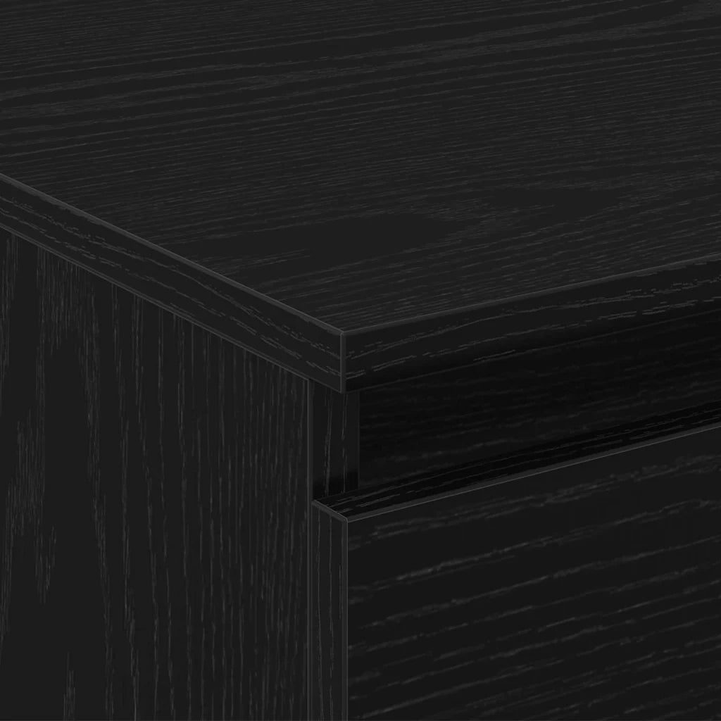 Tavolino da salotto con cassetto Rovere Nero 90 x 50 x 36,5 cm 862963